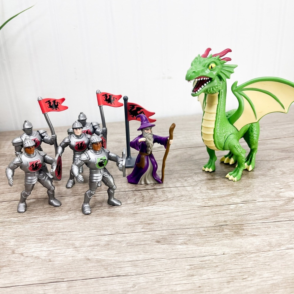 Lakeshore Learning Royal Kingdom Adventure Castle Figure Lot Wizard Dragon Guard